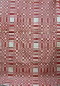 Red and White Coverlet
