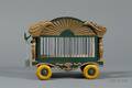 Painted Wood and Wire Toy Circus Wagon