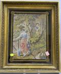 Framed Late Victorian Needlepoint Scenic Panel