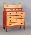 New England painted pine chest of drawers ca 1830
