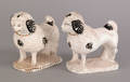 Pair of chalk spaniels 19th c