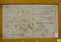 Maple Framed 1836 Needlework Family Register and Sampler