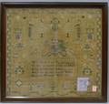 Framed 1826 Elizabeth Walkden Needlework Sampler