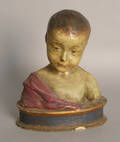 Plaster bust of a child