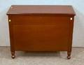 Late Federal Cherry Blanket Chest with Turned Feet