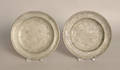 Two pewter plates