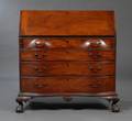 Chippendale Carved Mahogany Slantlid Desk