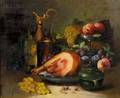Continental School 19th20th Century Still Life with Fruit and Ewer