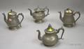Four Pewter Coffeepots