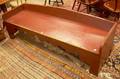 Brownpainted Wooden Long Bench