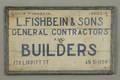 Painted Wooden L Fishbein  Sons Trade Sign