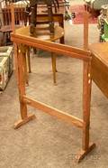Redpainted Pine Floor Standing Rug Hooking Frame