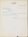Theodore Roosevelt signed typed letter dated March 14 1899