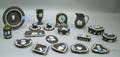 Eighteen Wedgwood Solid Black Jasper Items