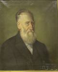 Framed 19th Century American School Portrait of a Bearded Man