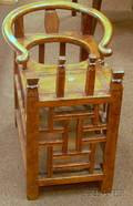 Chinese Childs Carved Wooden Chair