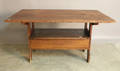 Pine and poplar bench table 19th c