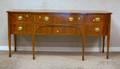 Georgianstyle Inlaid Mahogany and Mahogany Veneer Swellfront Sideboard