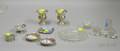 Eleven Small Silver and Glass Table Items