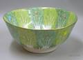 Modern Chinese Export Porcelain Cabbage Leaf Pattern Footed Bowl
