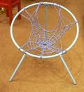 Fauteuil Plan Painted Tubular Steel and Cord Folding Chair