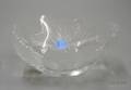 Lalique Frosted Leaf form Glass Bowl