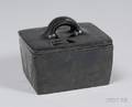 Southwest Marie Pottery Black on Black Lidded Box