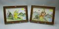 Two Framed Chinese Porcelain Panels