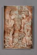 Two Figural Tiles