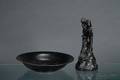 Wedgwood Black Basalt Figure and Bowl