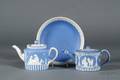 Three Wedgwood Dark Blue Jasper Dip Items