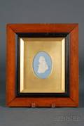 Wedgwood Solid Blue Jasper Portrait Medallion of Nelson