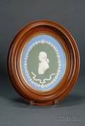 Wedgwood Three Color Jasper Dip Oval Portrait Plaque