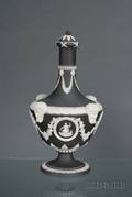 Wedgwood Black Jasper Dip Barber Bottle and Cover