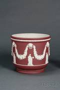 Wedgwood Crimson Jasper Dip Jardiniere