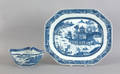 Chinese export Canton porcelain platter 19th c
