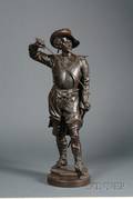 Large French Bronze Figure of a Cavalier Don Cesar