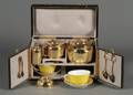 French Morocco Cased Traveling Tete a Tete Tea Service