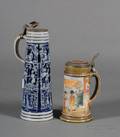 Two German Stoneware Steins