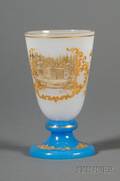 French Opaline Souvenir Goblet