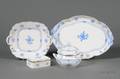 Group of Herend Wadstein Bleu Porcelain Tablewares