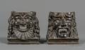 Pair of Bronze Theatrical Mask Bookends