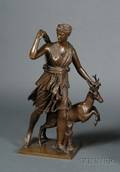Large Barbedienne Foundry Figure of Diana the Huntress