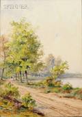 Adrien Aime Taunay French 18031828 Path by the Lake