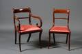 Set of Eight Regency Mahogany and Veneer Dining Chairs