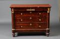 French Empire Revival Brass Mounted Mahogany Commode