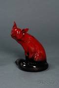 Royal Doulton Flambe Seated Fox
