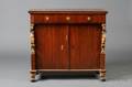 Continental Neoclassical Parcelgilt and Ebonized Wood Side Cabinet