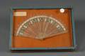 Ladys Painted Fan in Display Case