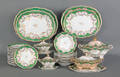 Davenport Staffordshire partial dinner service late 19th c